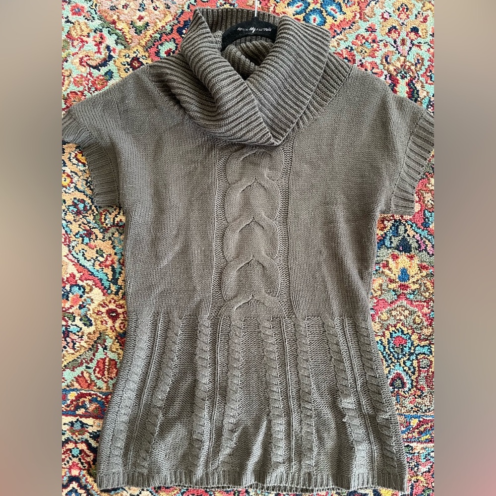 Cowl Neck Sweater in Gray